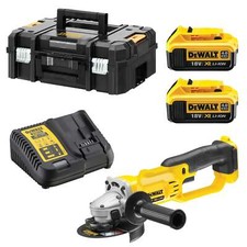 Meuleuse d'angle DEWALT 18V Li-Ion (2x 4Ah) XR Ø125mm + coffret DCG412M2-QW