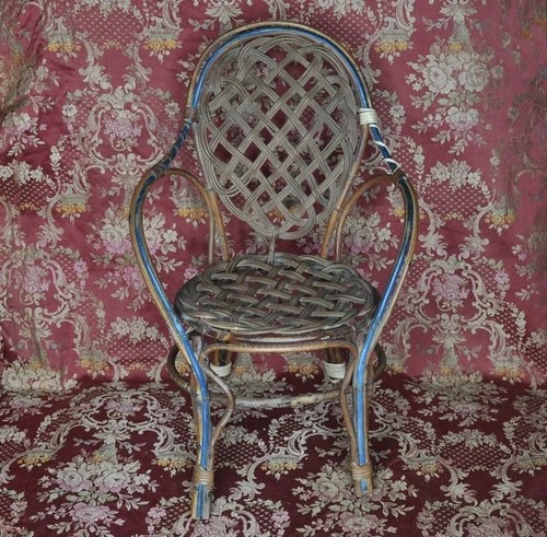 Ancienne chaise rotin - rotin, pour