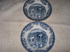 lot de 2 assiettes anglaise