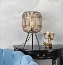 Métal Lampe Volière Table
