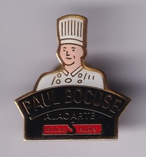 RARE PINS PIN'S .. TOURISME GASTRONOMIE RESTAURANT CHEF PAUL BOCUSE LYON 69~GC