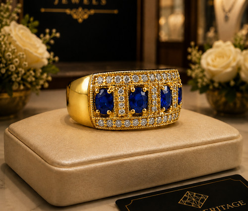 Oval natural sapphire - natural,