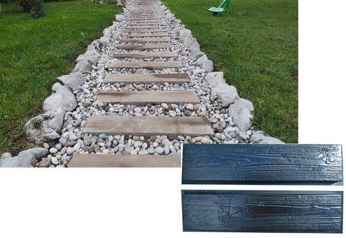 Planche moules béton - de, en