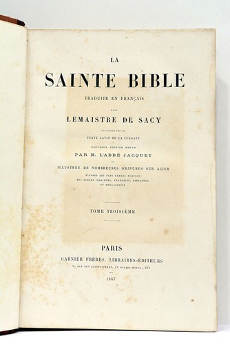 Sacy sainte bible planches - bible,