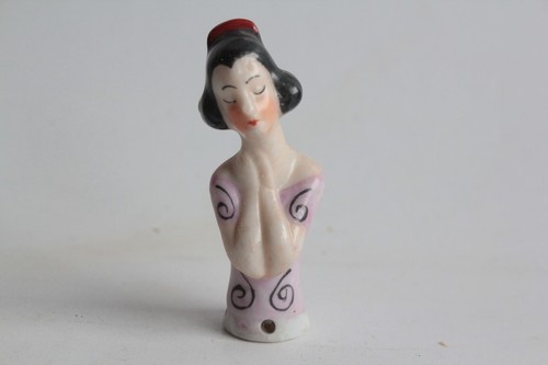 Demi figurine porcelaine femme - porcelaine,