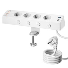 Multiprise de Table avec Interrupteur Individuel Multiprise USB C avec Câble ...