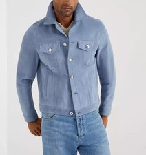 Veste camionneur homme en cuir