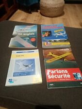 lot 4 livres-Initiation radio téléphonie anglais/aeronautique/guide VFR avion