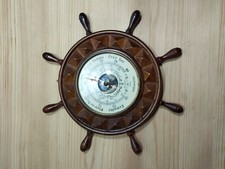 ?️Baromètre Murale En Forme De Gouvernail, Indicateur De Temps, Décoration