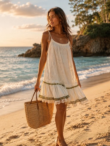 Sunday tropez cream eyelet - sunday,