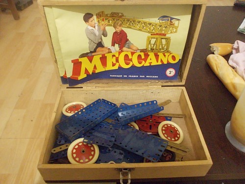 Boîte meccano vintage no3 - boîte,