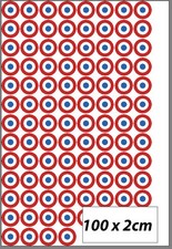 100 petits autocollants bleu