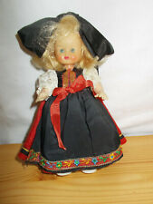 ANCIEN PETITE Poupée ALSACIENNE 18cm MOUSSE DE LATEX 1960