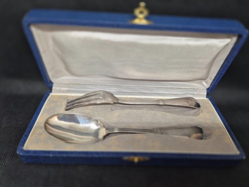 Fourchette cuillère argent - et,