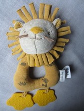 Hochet Doudou lion peluche