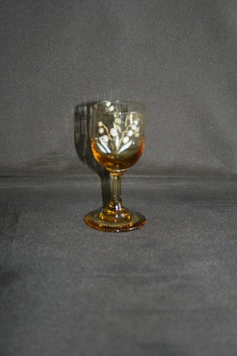 Verre liqueur émaillé - verre, à