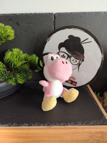 Peluche porte clé yoshi rose - porte,