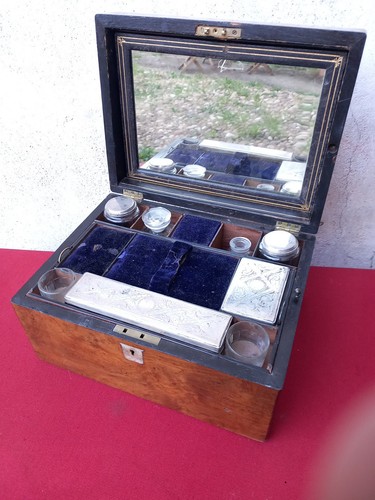 Coffret toilette placage nacre - coffret,