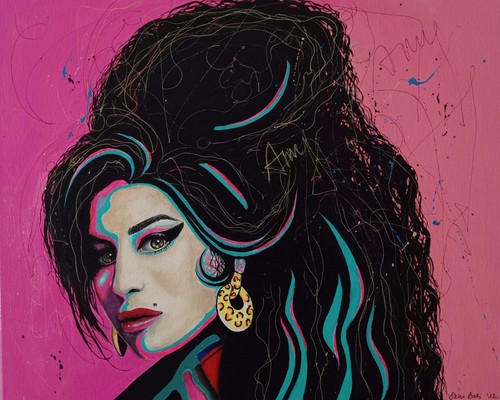 Tableau acrylique pop art - acrylique, –
