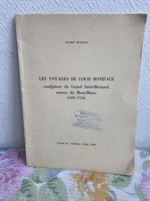 ancien livret les voyages de louis Boniface grand st bernard mont blanc Quaglia 