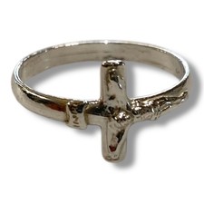 Bague Croix En Argent 925%