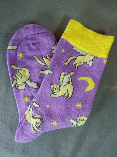 Paire chaussettes mauve - paire,
