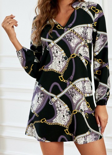 Robe tunique imprimé - robe,