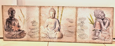Tableau bouddah zen 90x30cm - tableau,