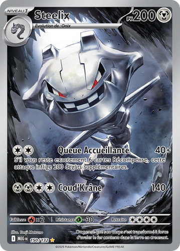 Carte pokémon steelix 150 - carte, 150/132