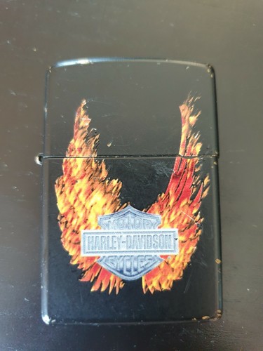 Vintage zippo lighter - lighter, harley