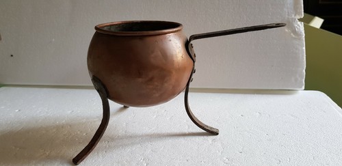 Ancien pot colle tripode - ancien, a