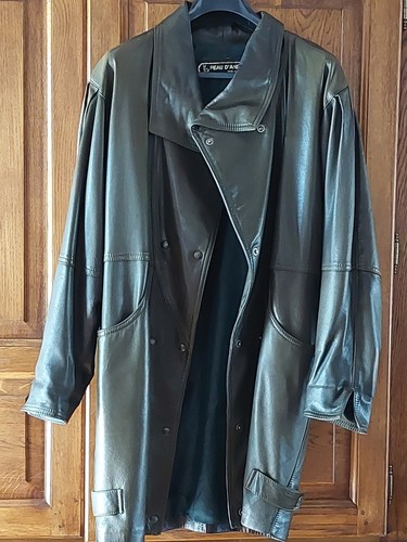 Manteau peau ane vert - d'ane,