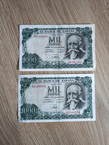 Lot 2 billets espagne - de,