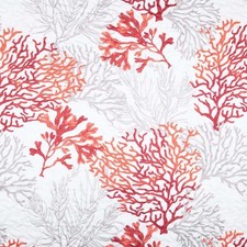 Couvre Lit Boutis Quiberon Corail 2m40 x 2m60 + 2 taies d'oreiller + 1 sac en ti