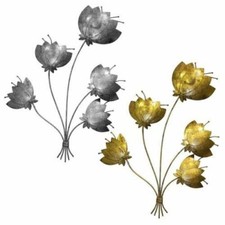 Métal Art Mural Décor Floral