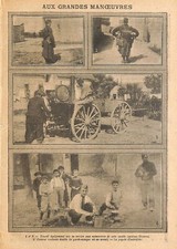 MILITARIA / AUX GRANDES MANOEUVRES / CUISINE ROULANTE / ILLUSTRATION 1908