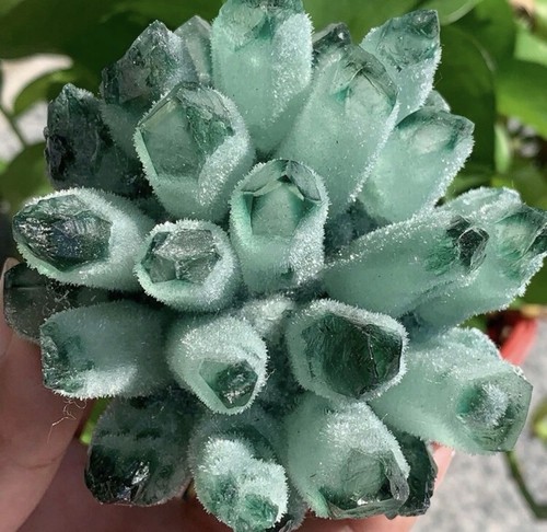 Cluster quartz vert - 1x, de