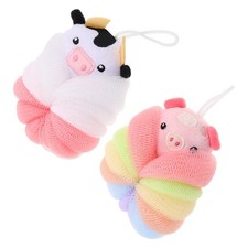  2 Pcs Jouet Bain Jouets+de+bain Sponge Douche Pour Enfants Accessoires