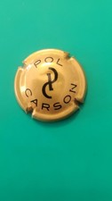 Muselet / Capsule de champagne - Pol Carson - Bronze et noir
