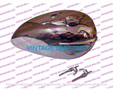 TRIUMPH T140 ACIER CHROMÉ RÉSERVOIR ESSENCE ESSENCE & BOUCHON ROBINET &...