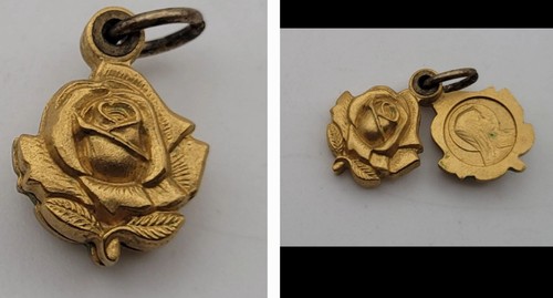 Ancienne médaille rose - ancienne,