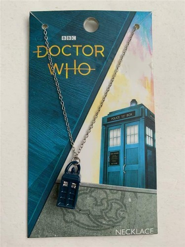Collier pendentif tardis - pendentif,