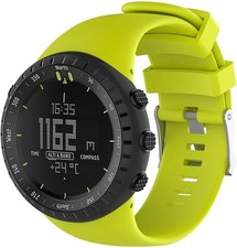 Bracelet de Montre Homme et Femme Compatible avec Suunto Core All Black, Ajus...