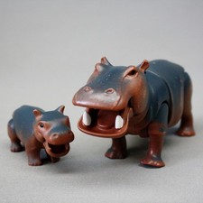 PLAYMOBIL LA FAMILLE HIPPOPOTAME Très bon état