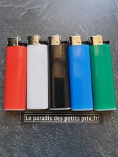5 briquets BIC BX7 , briquet jetable à pierre  , 5 coloris différents