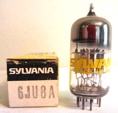 Tube 6ju8a sylvania nos nib - 6ju8a,