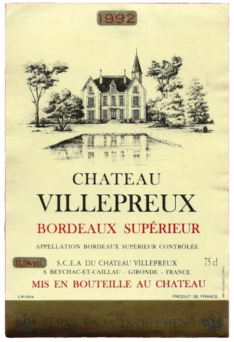 Etiquette label bordeaux - label,