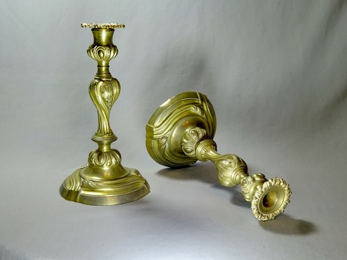Paire flambeaux anciens - de,