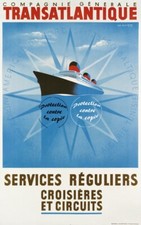 Cie transatlantique paquebot - transatlantique,