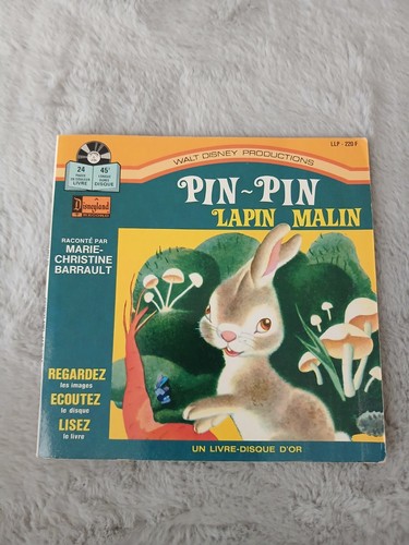 Livre disque 45t pin - pin-pin, lapin